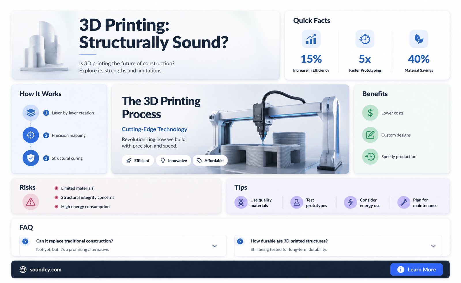 are 3d printed objeckt structuarlly sound