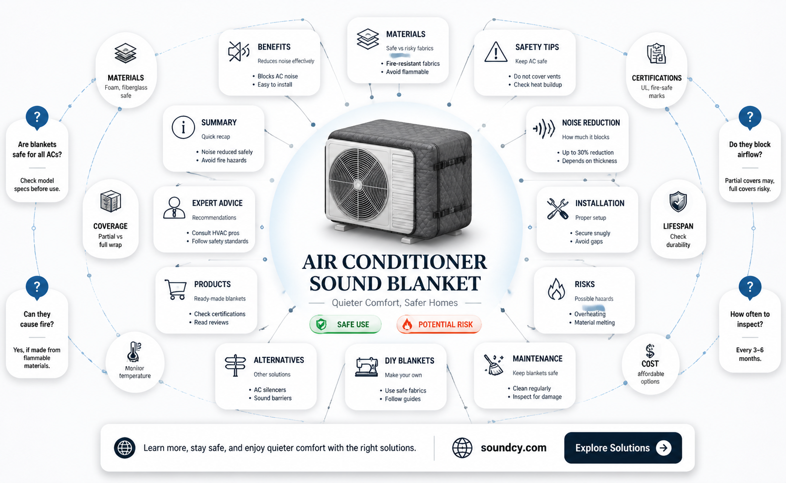 are air conditioner sound blankets safe