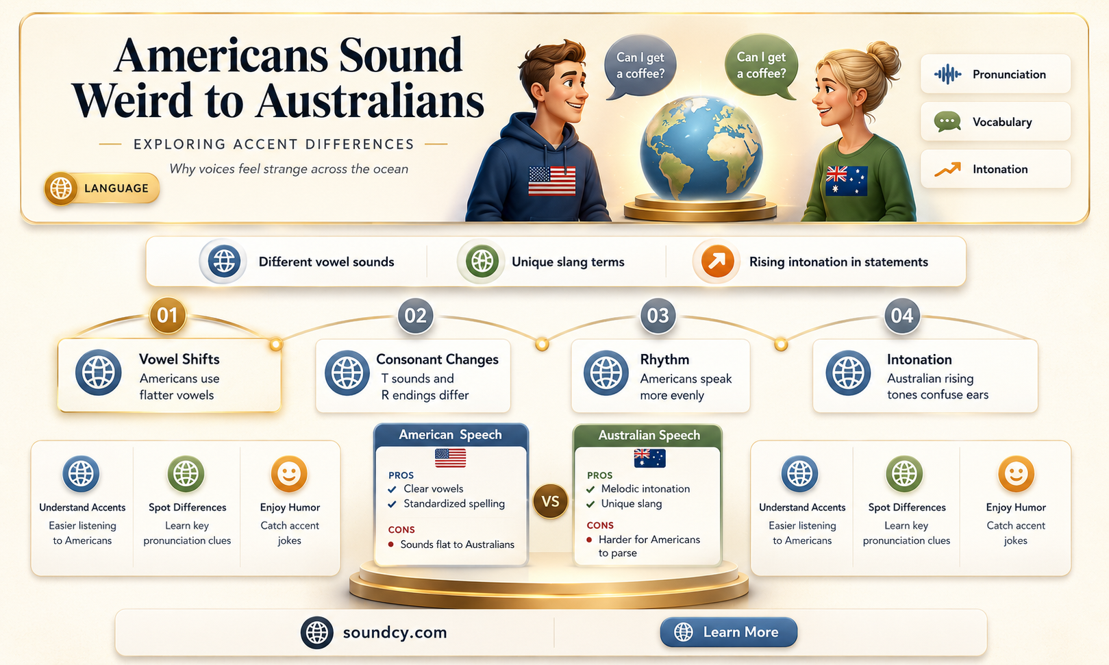 do americans sound weird to australians