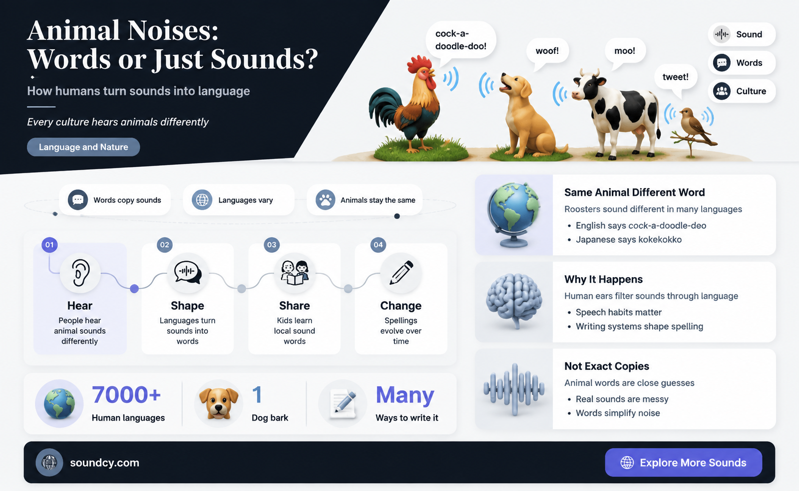 do animal sounds count as words