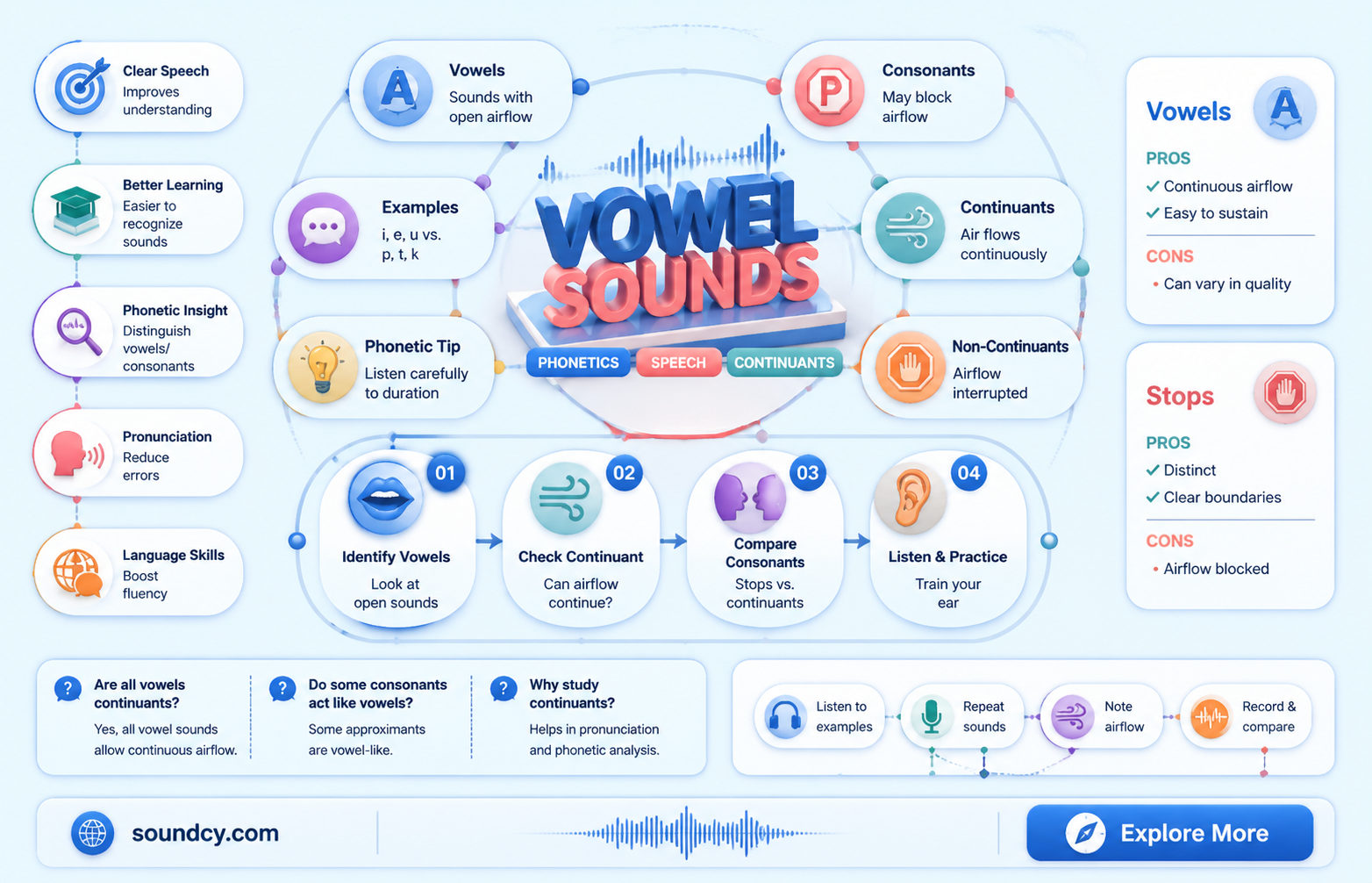 are all vowel sounds continuants