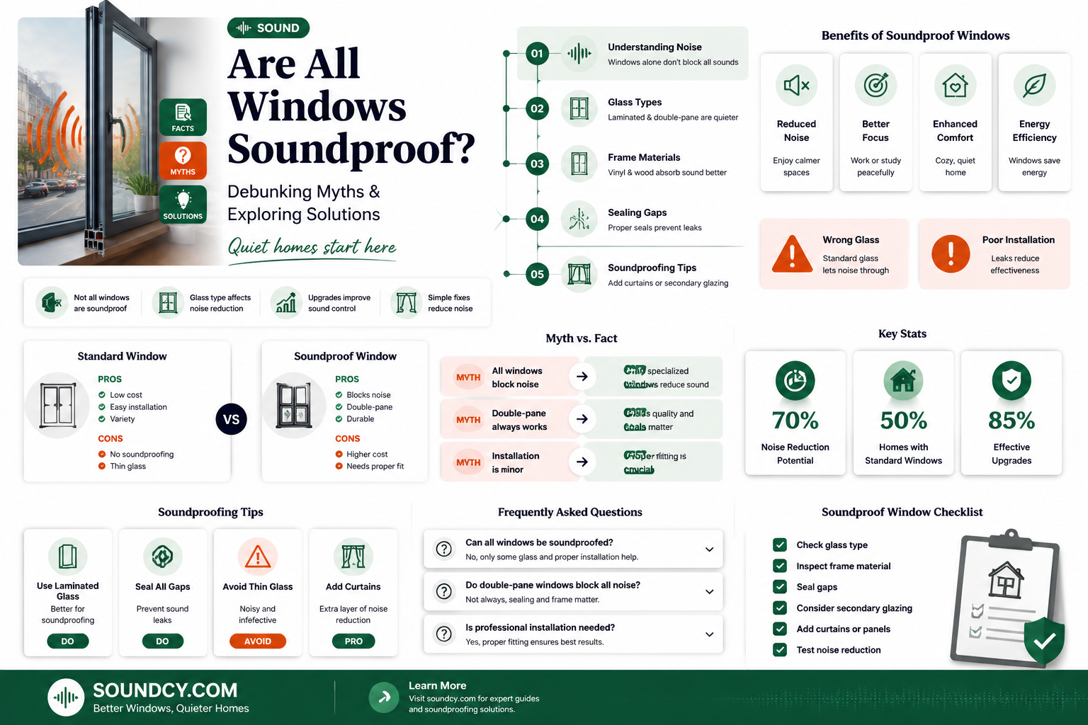 are all windoes sound proof