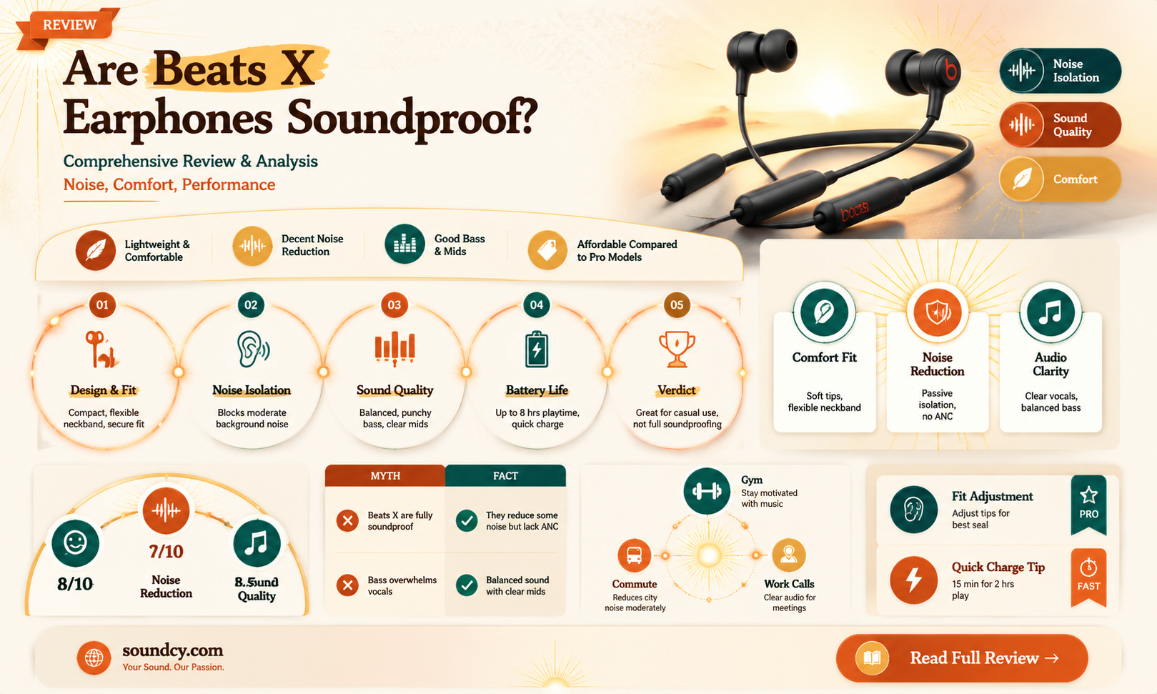 are beats x sound proof