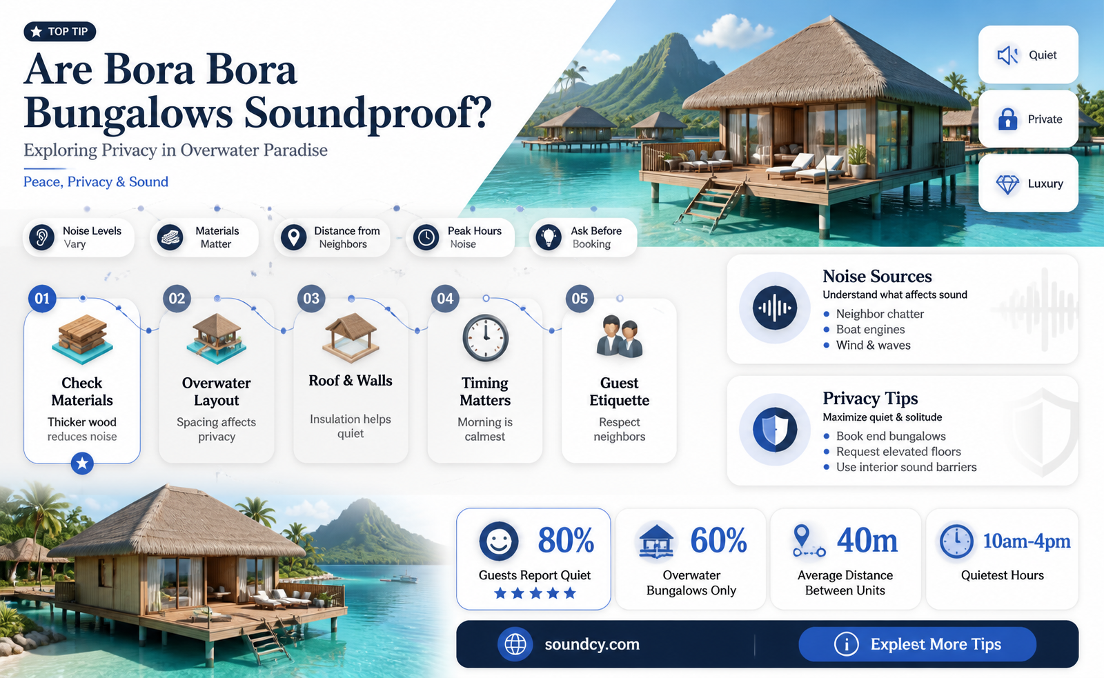 are borabora bungalows sound proof