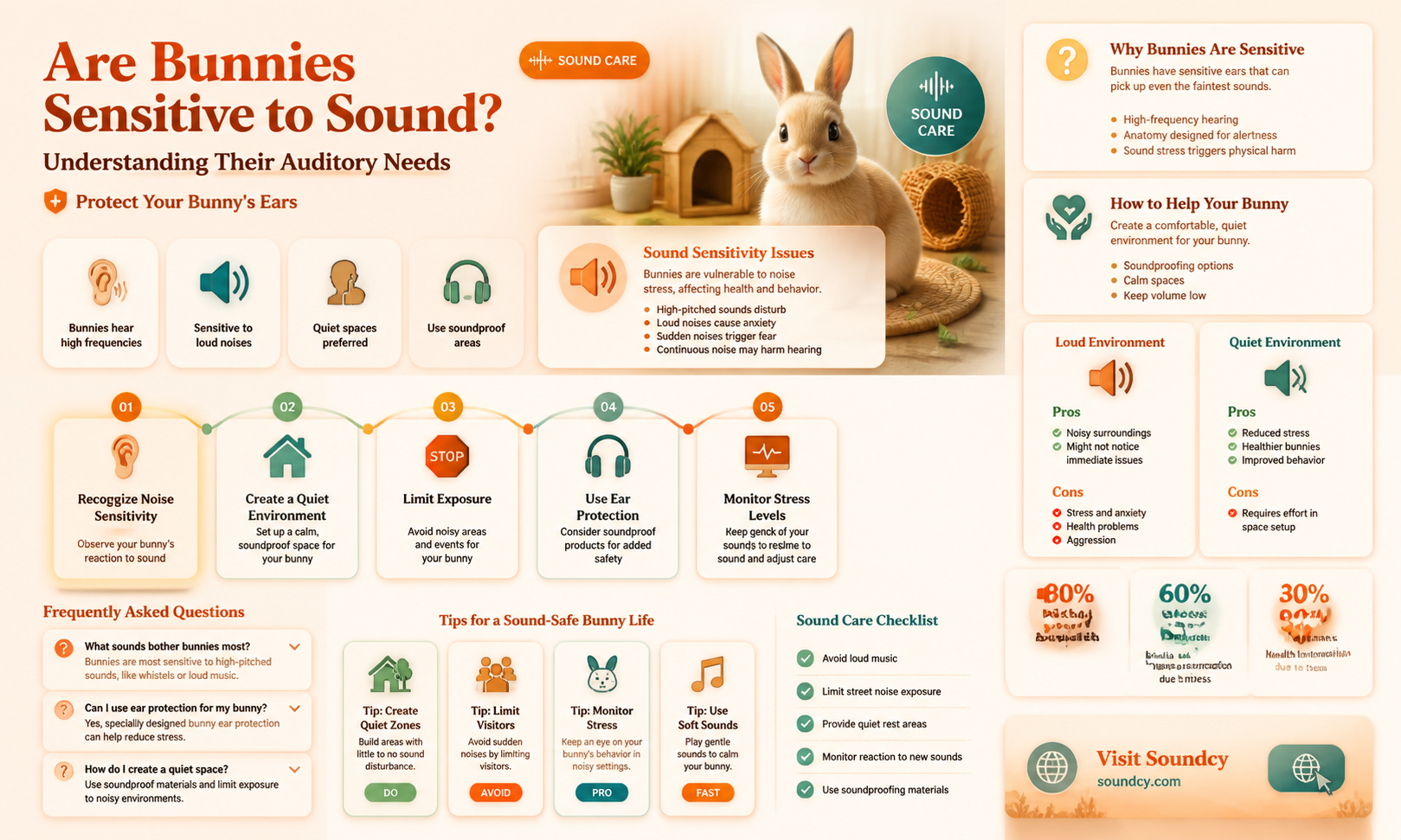 are bunnies sensitive to sound