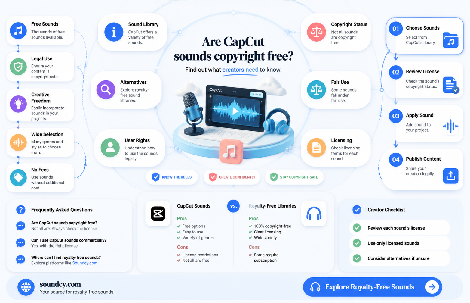 are capcut sounds copyright free