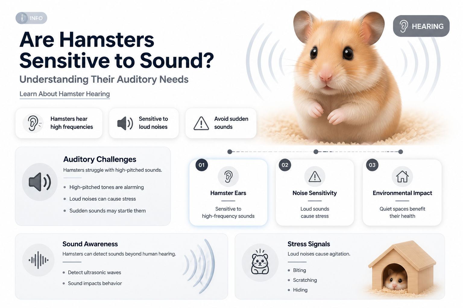 are hamsters sensitive to sound