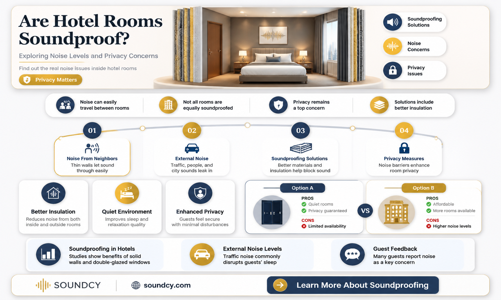 are hotel rooms sound proof