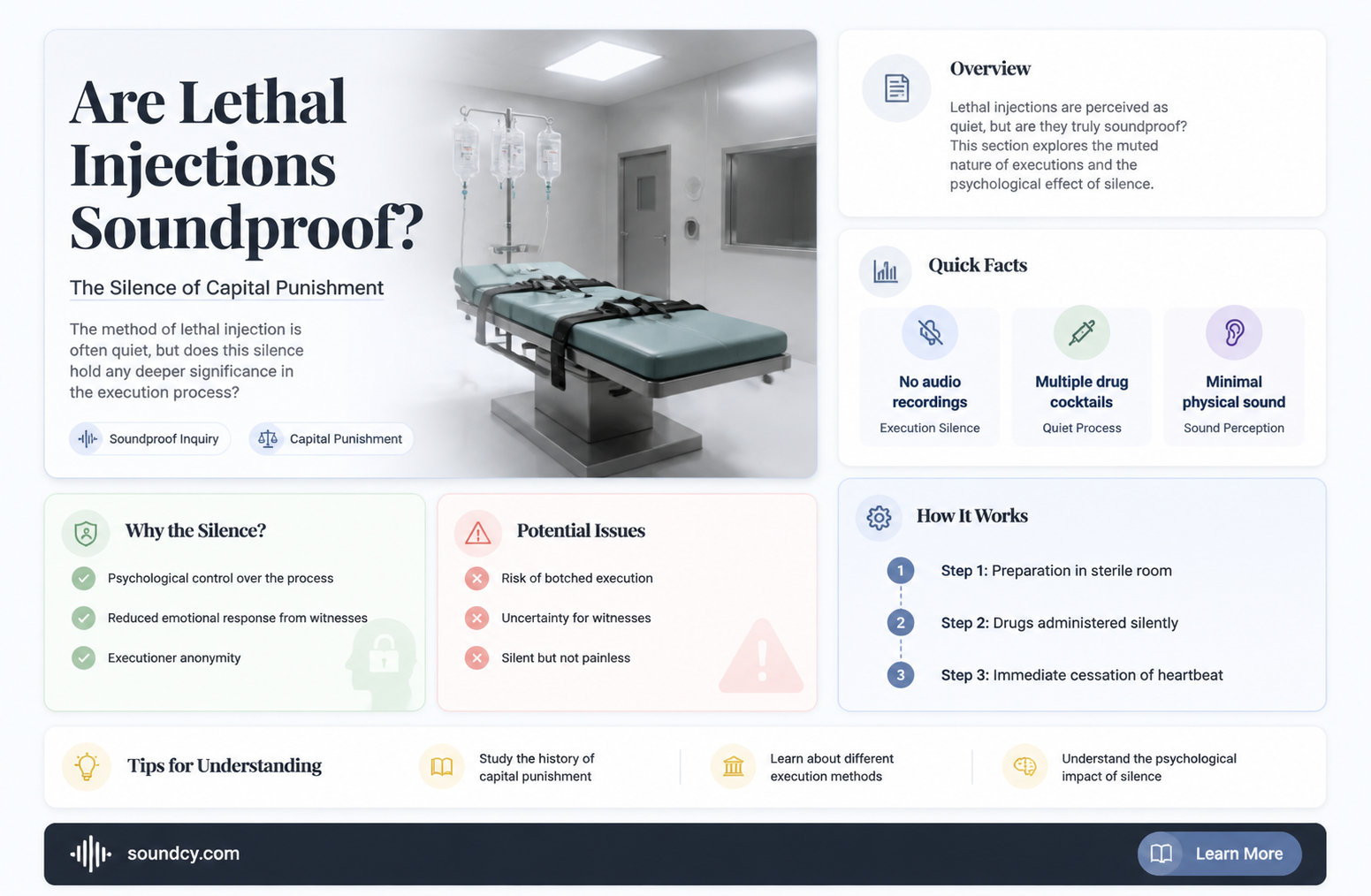 are lethal injections sound proof