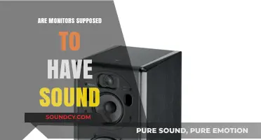 How to Get Sound From Your Monitor