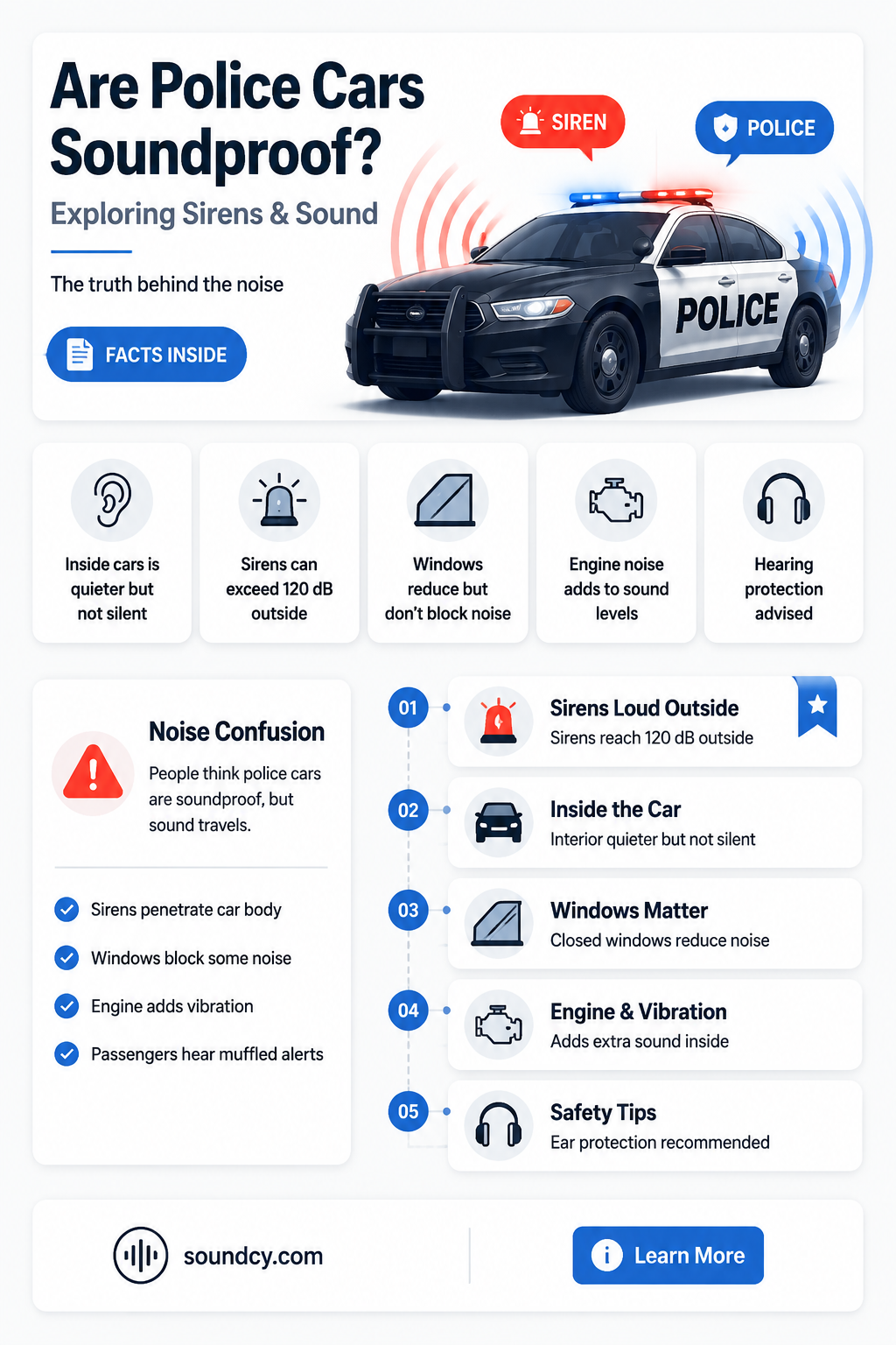 are police cars sound proof