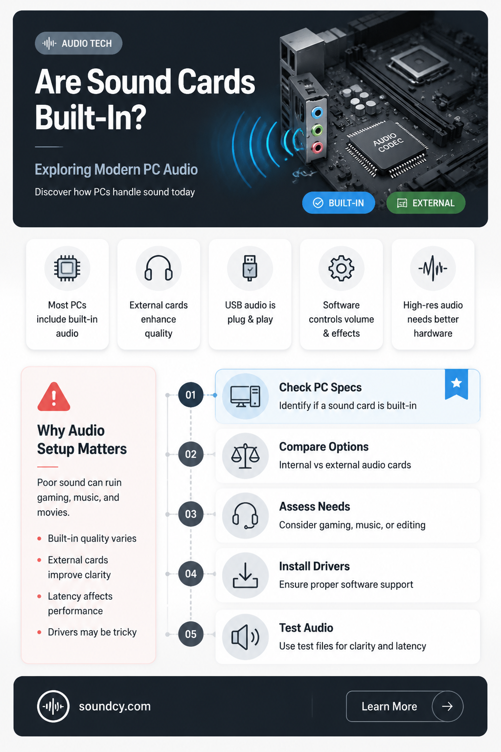 are sound cards built in