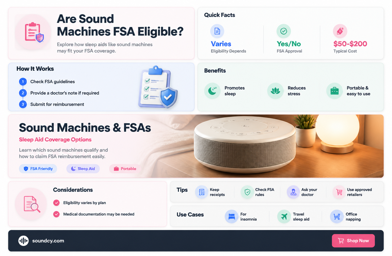 are sound machines fsa eligible