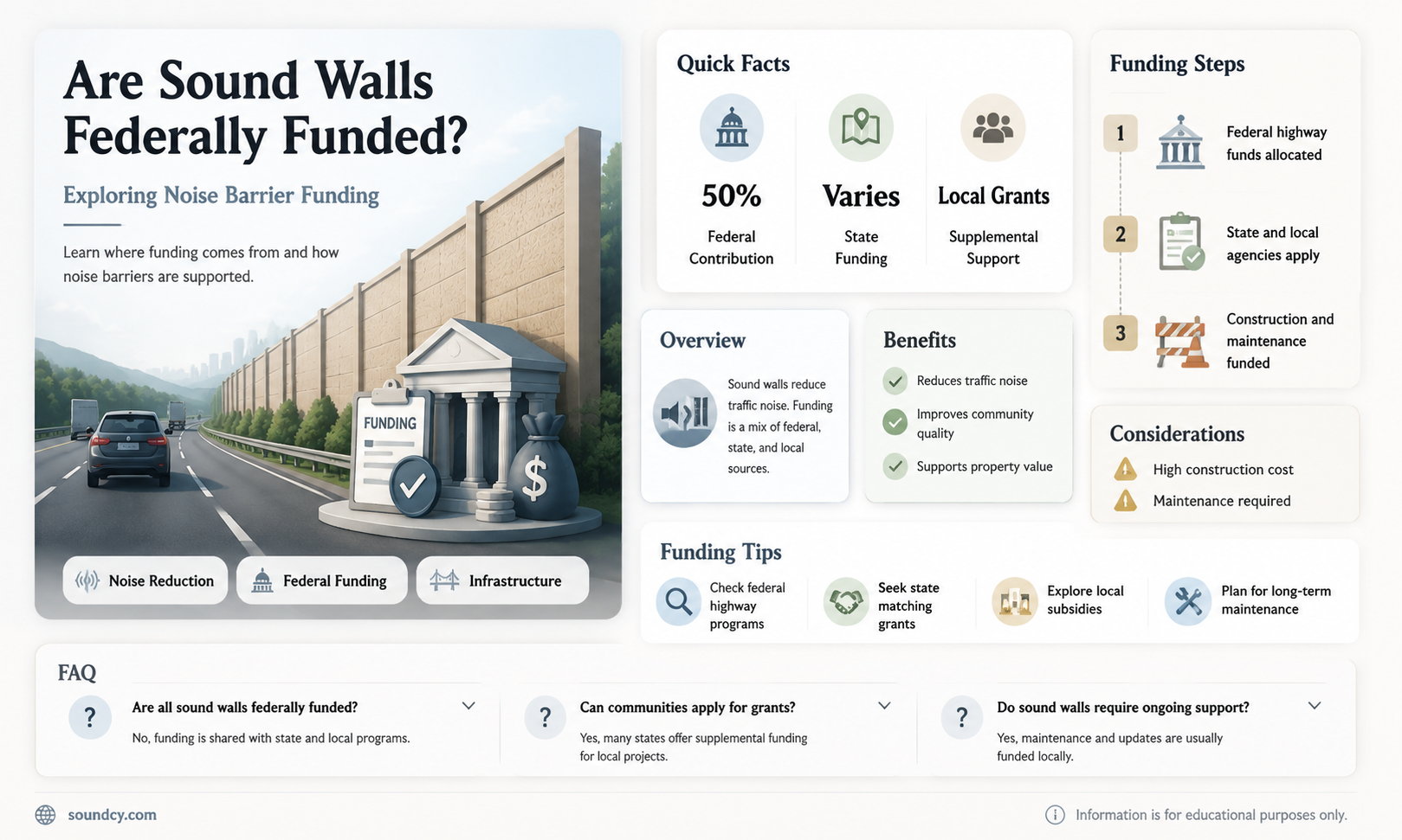 are sound walls federally funded