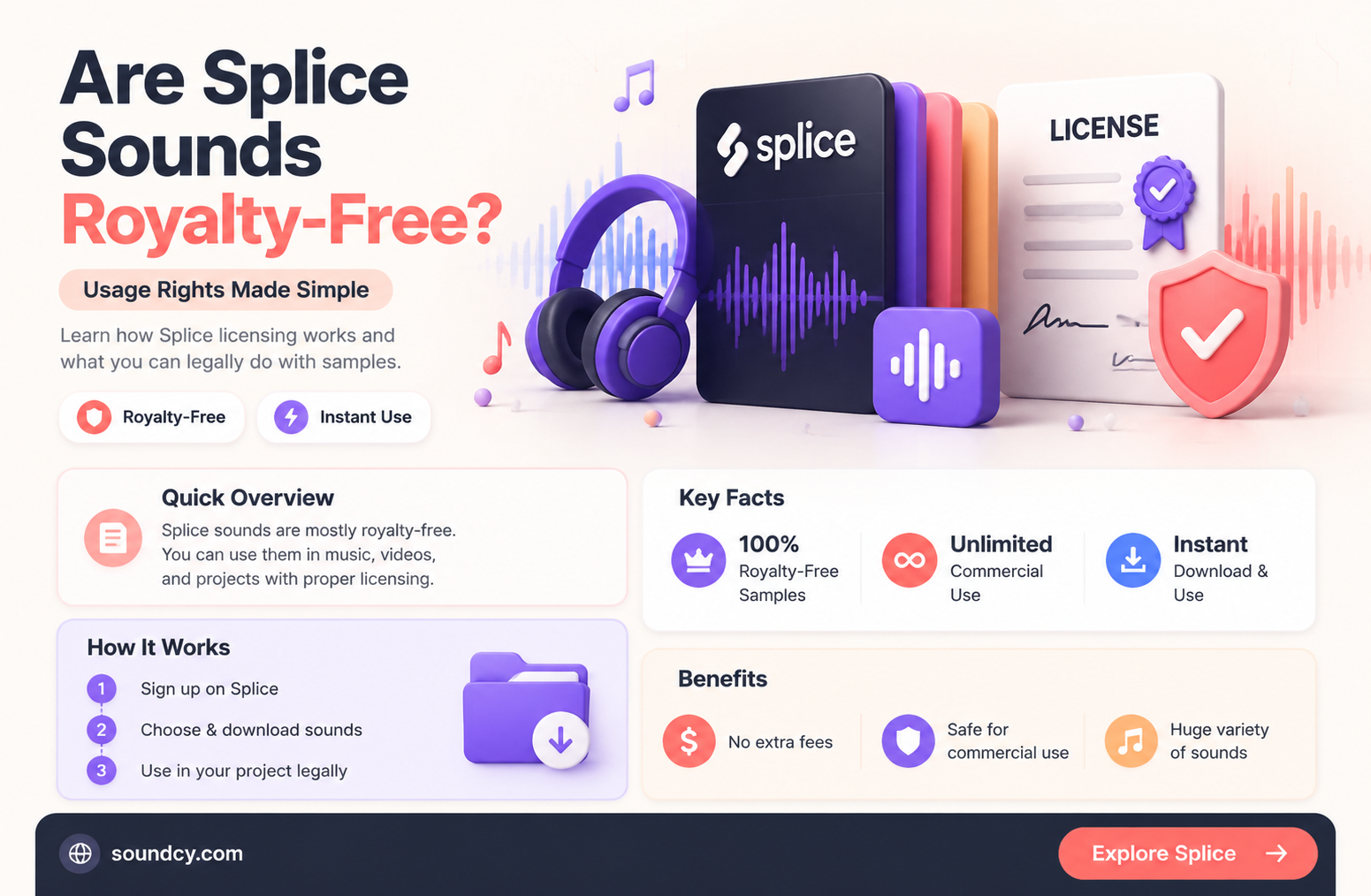are splice sounds royalty free
