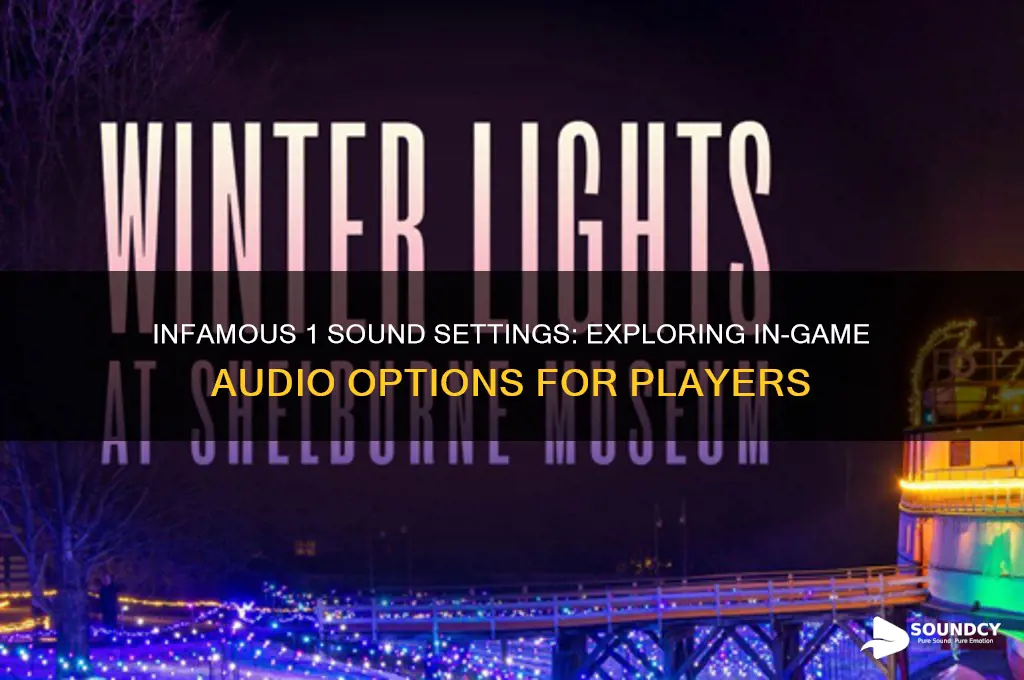 are there in game sound options for infamous 1