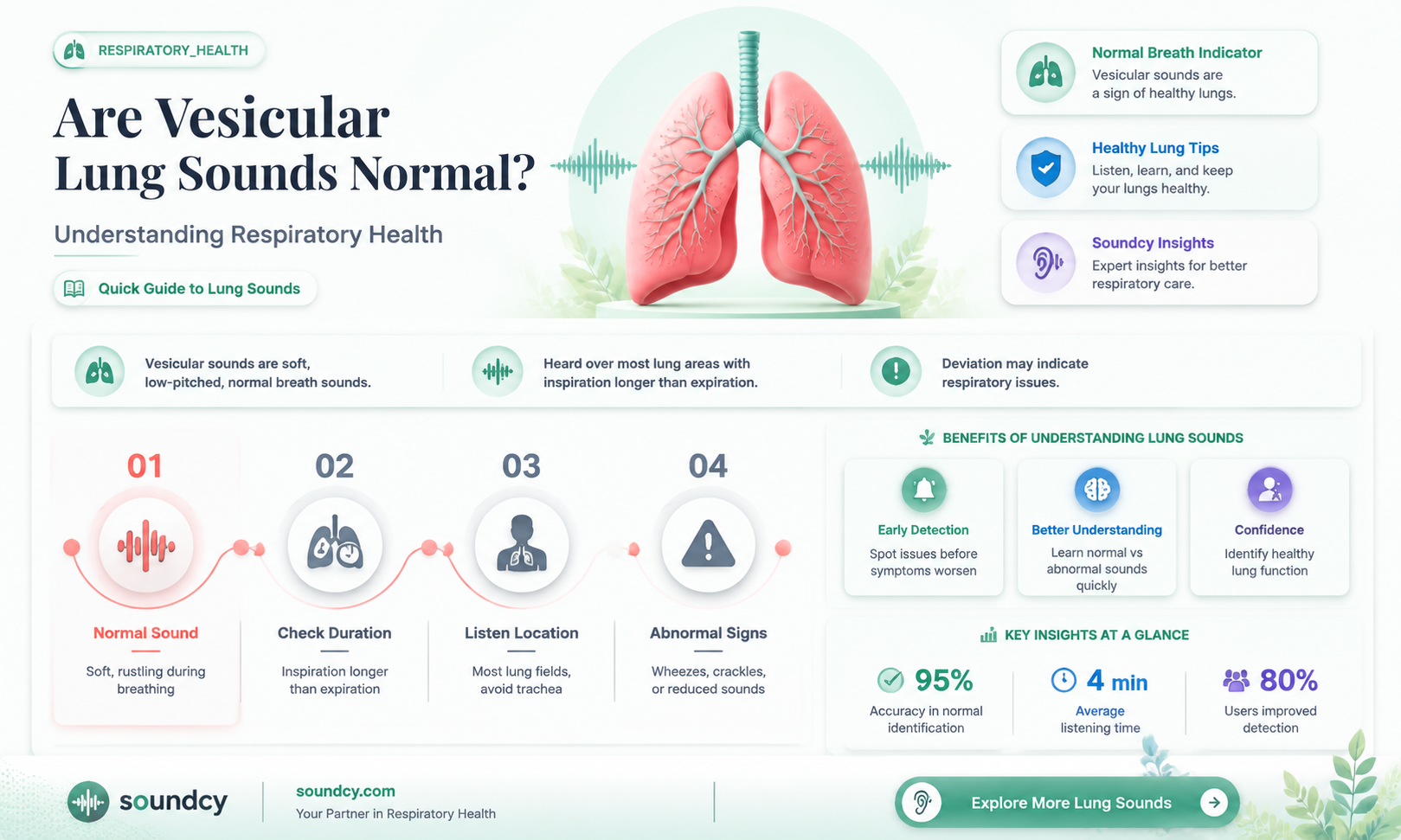 are vesicular lung sounds normal