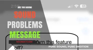 Fixing Sound Problems: Troubleshooting Tips