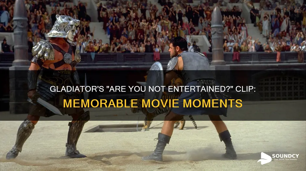 are you not entertained sound clip