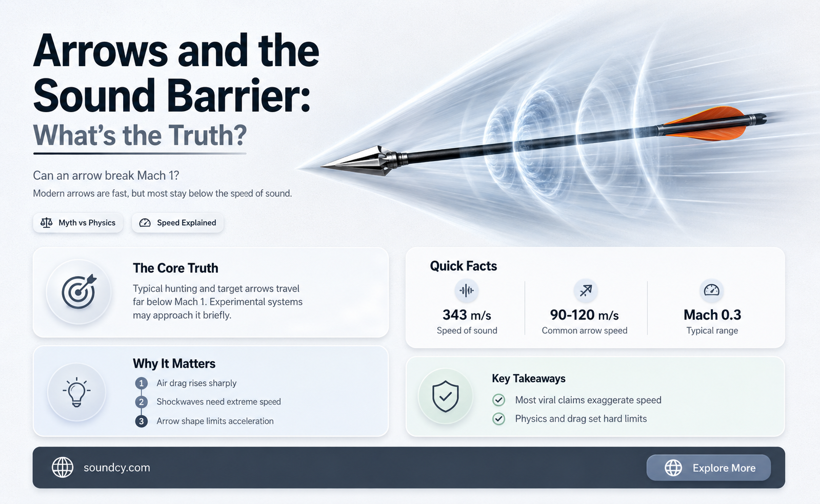 do arrows break the sound barrier