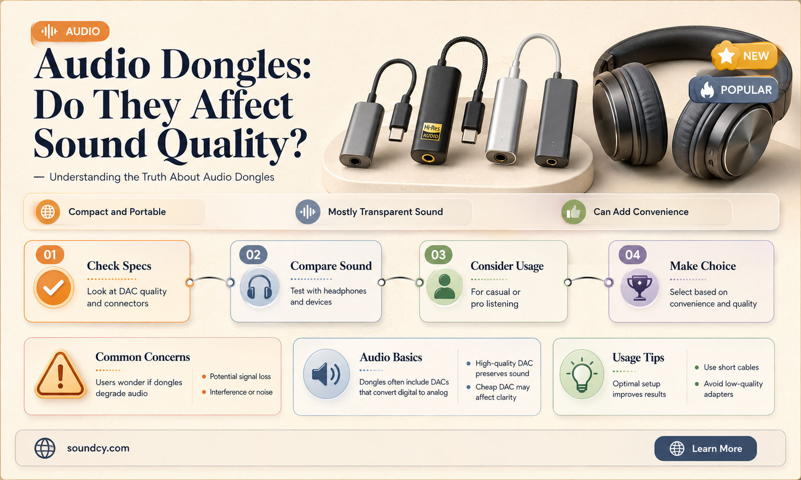 do audio dongles decrease sound quality