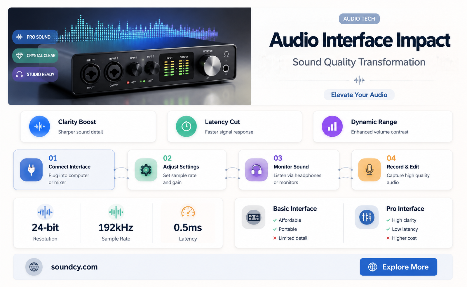 do audio interfaces affect sound quality