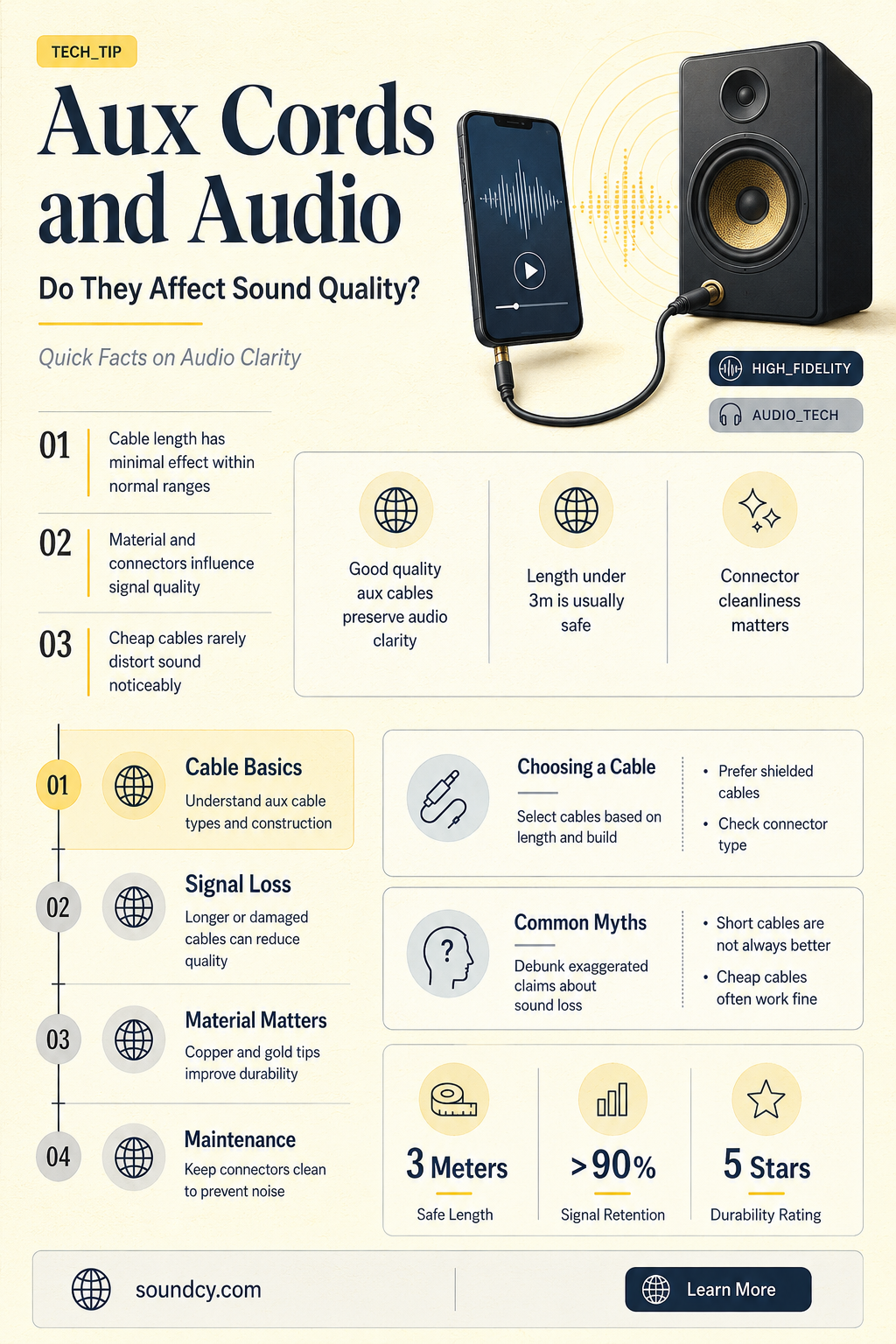 do aux cords affect sound quality