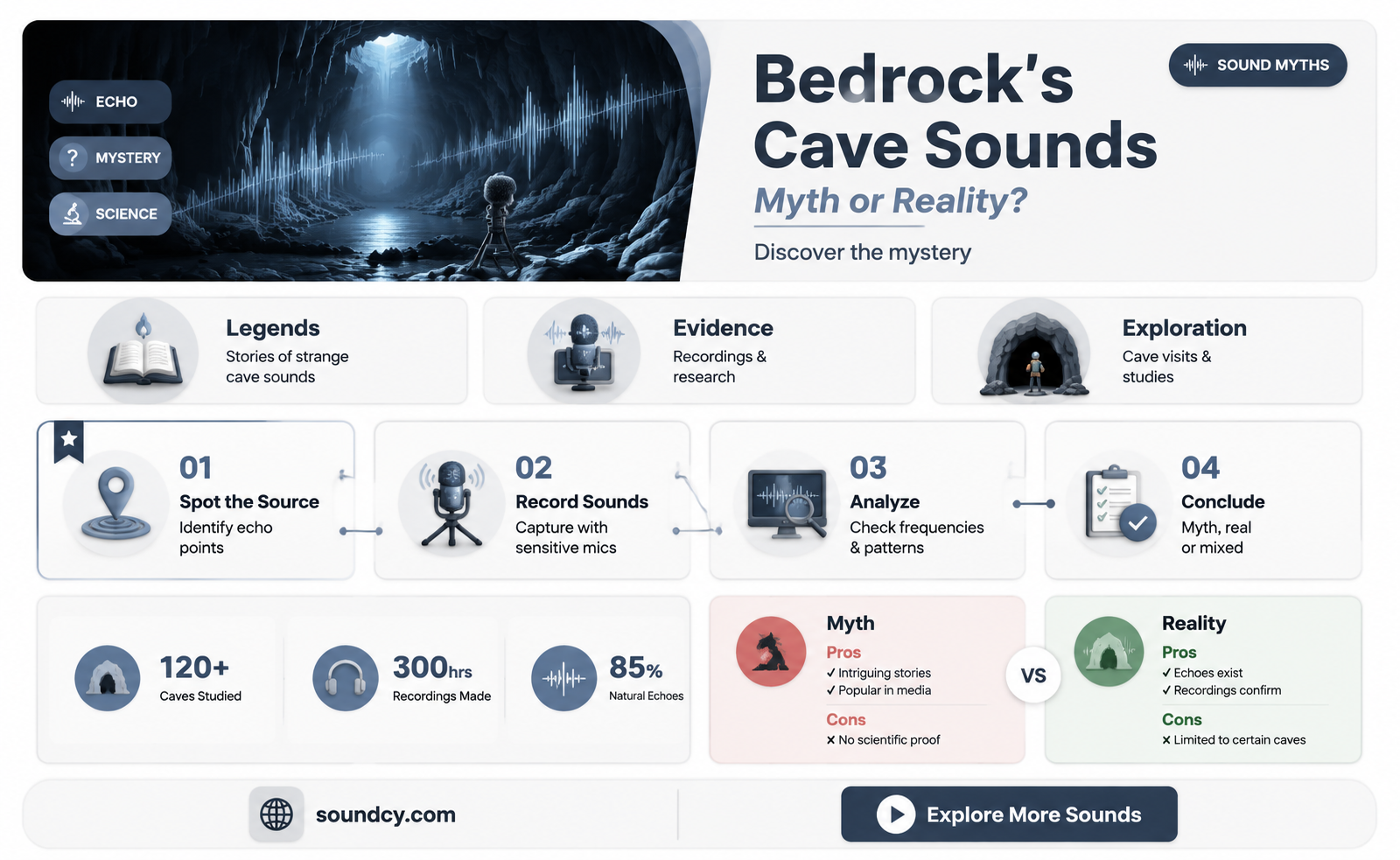 are there cave sounds in bedrock