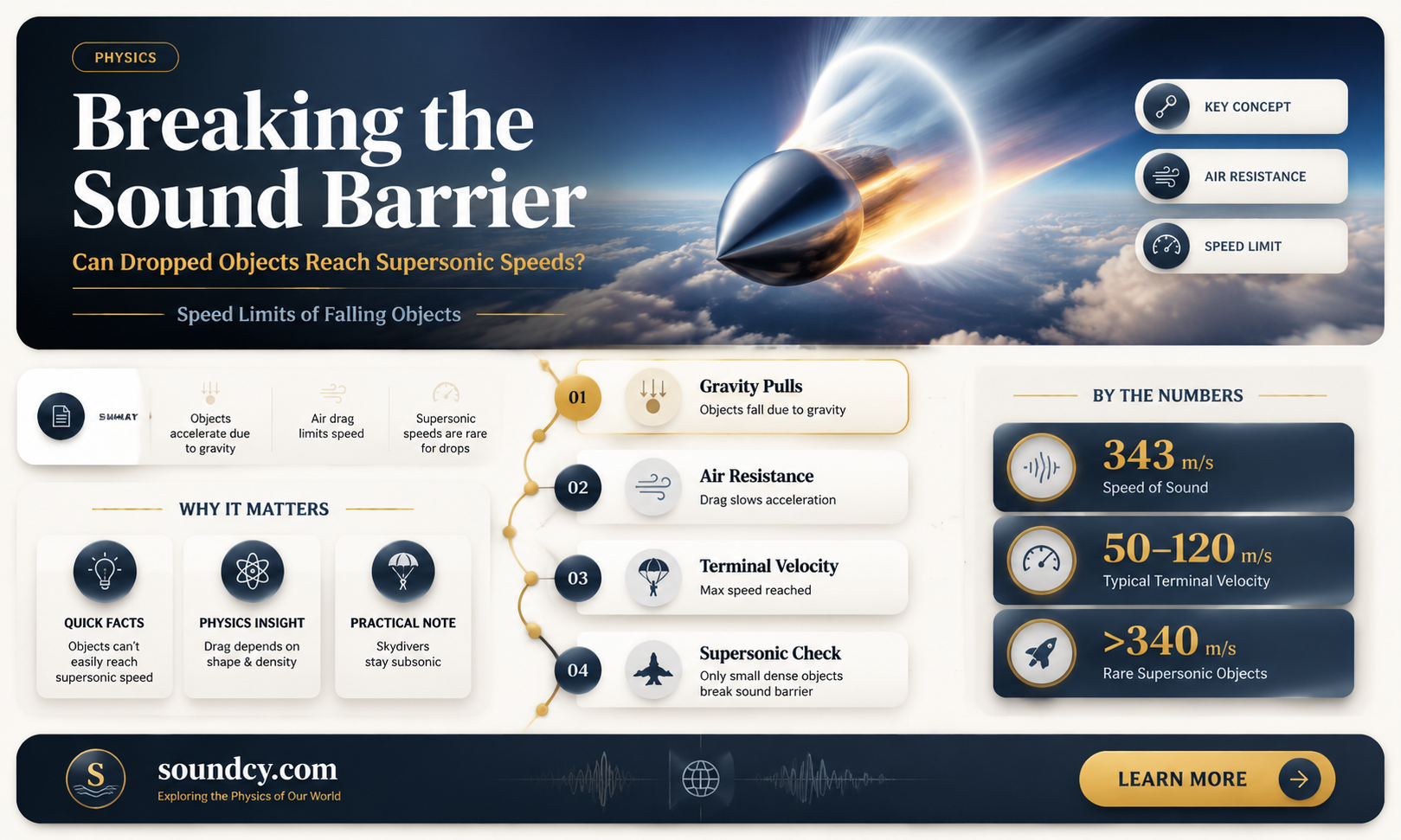could you drop something and break the sound barrier