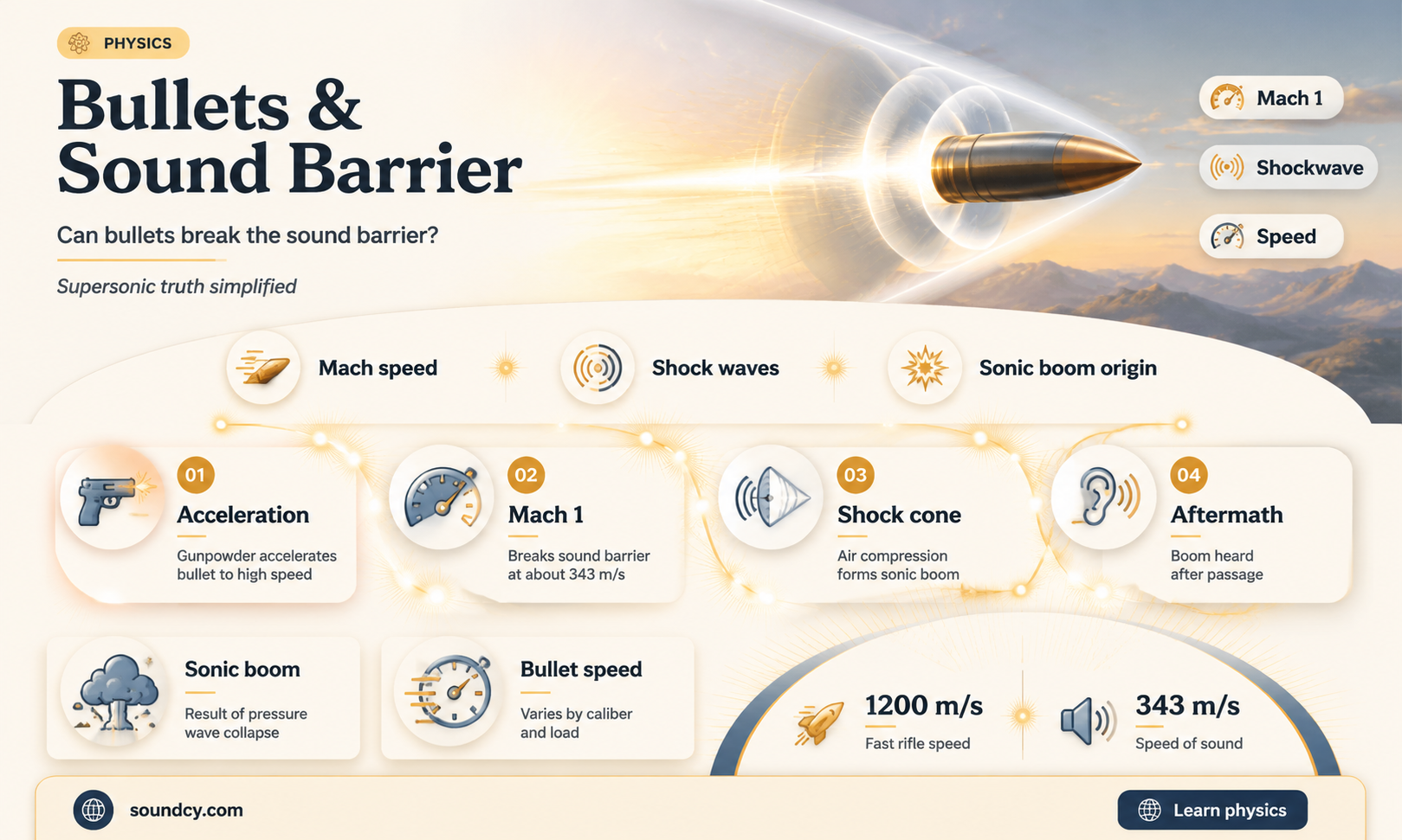 do bullets break the sound barrier