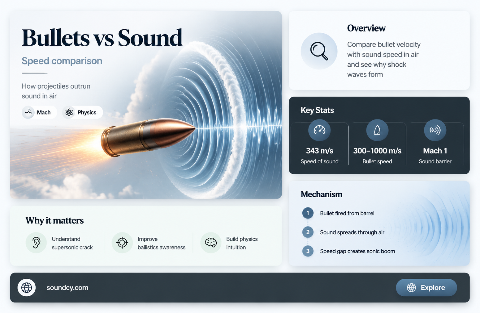 do bullets travel faster than the speed of sound