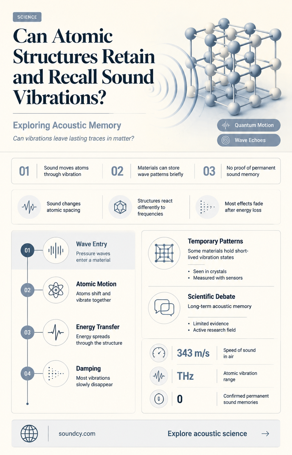 do atomic structures remember sound