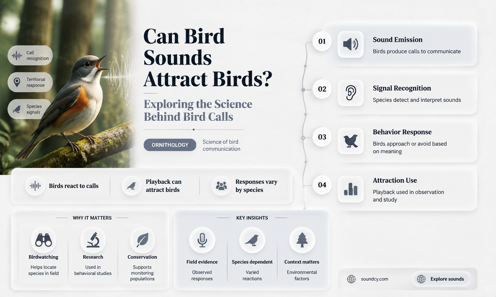 do bird sounds attract birds