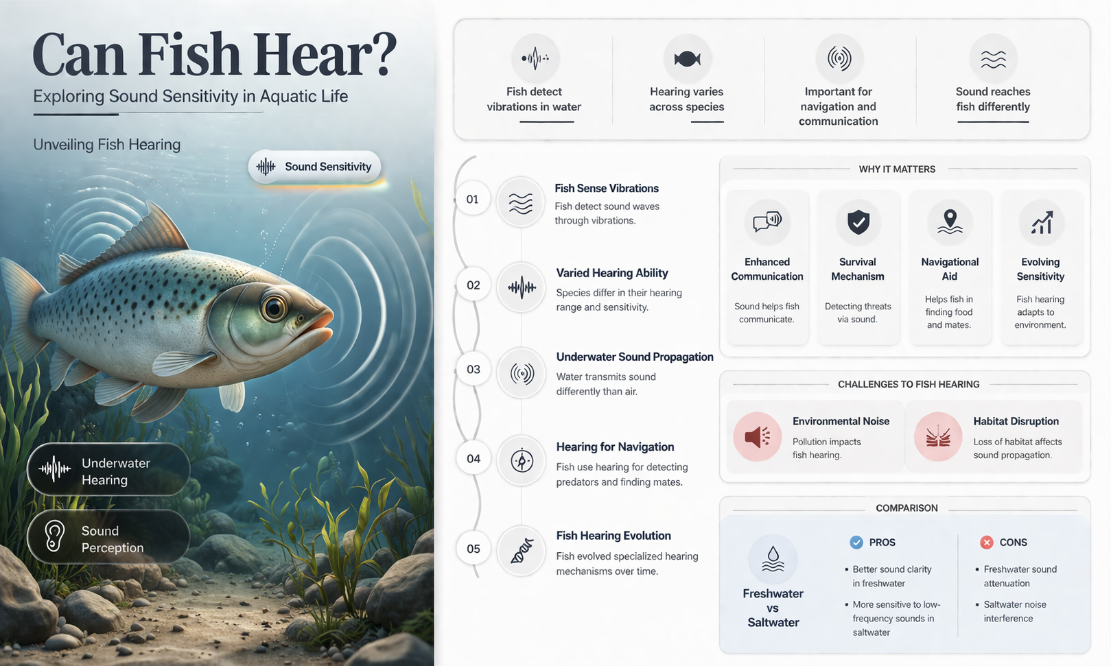 are fish sensitive to sound
