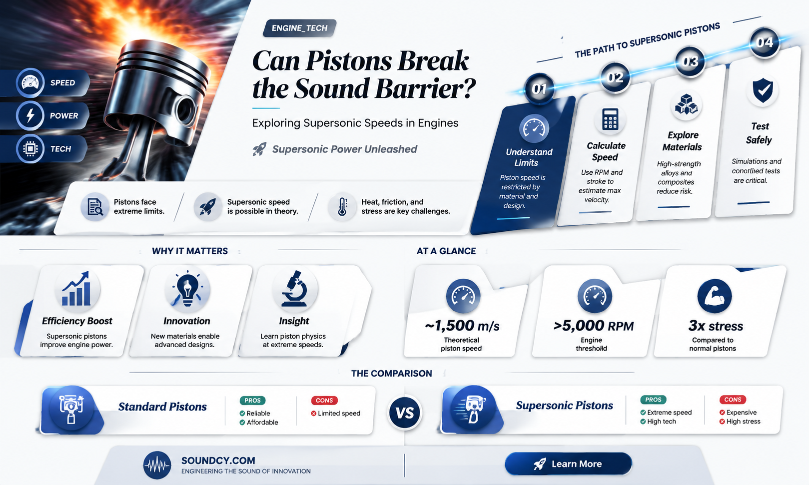 are piston going faster than the speed of sound