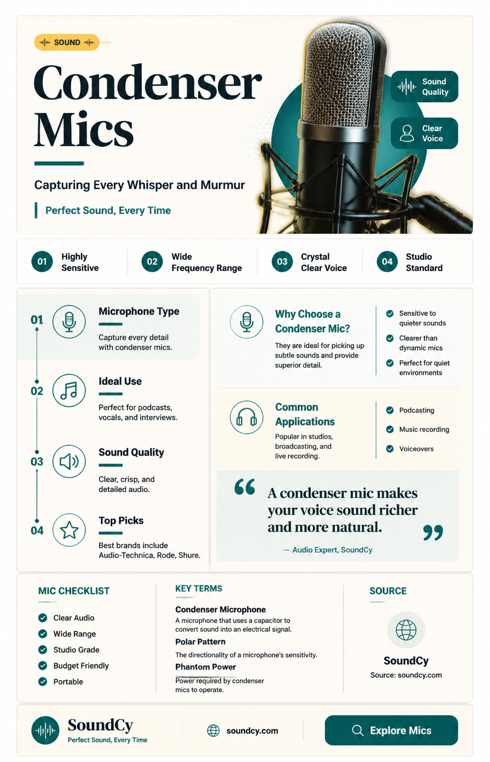 are condenser mics senitive to sound
