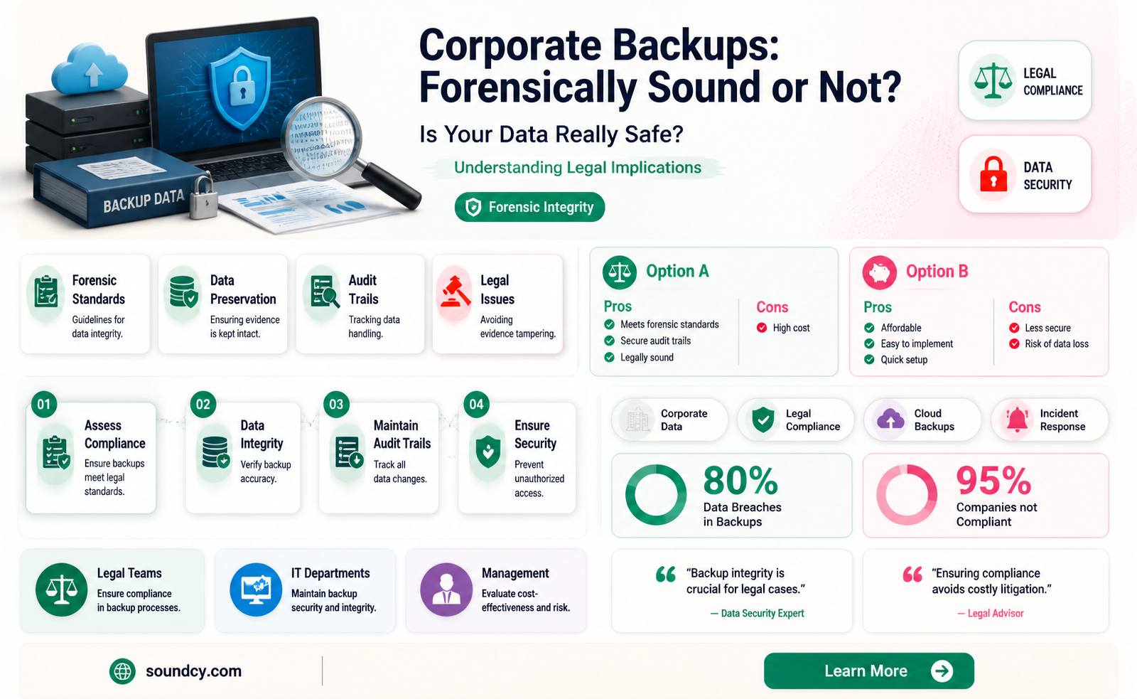 are corporate back ups foreniscally sound