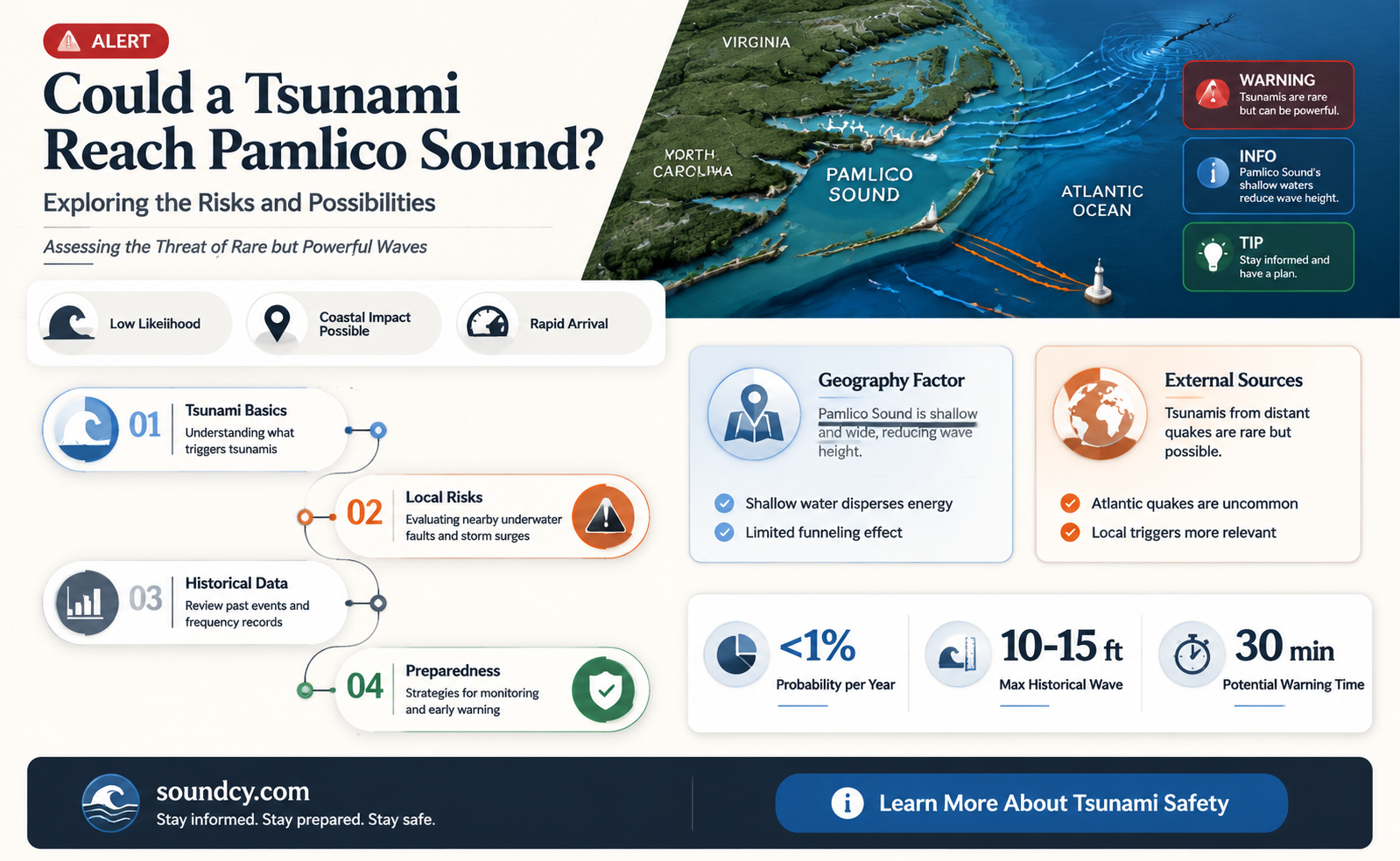 could a tsumomi come up into the pamlico sound