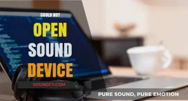 Troubleshooting 'Could Not Open Sound Device' Error: Quick Fixes and Solutions
