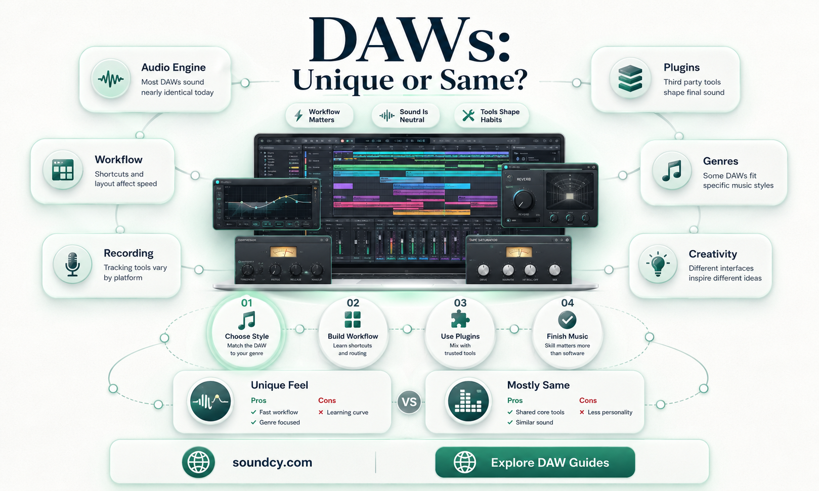 do all daws sound the same