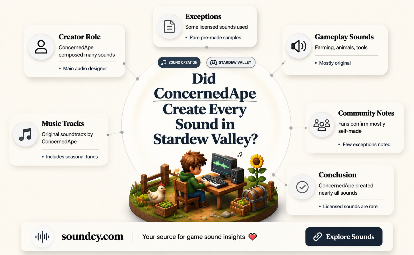 did concerned ape make all the sounds for stardew