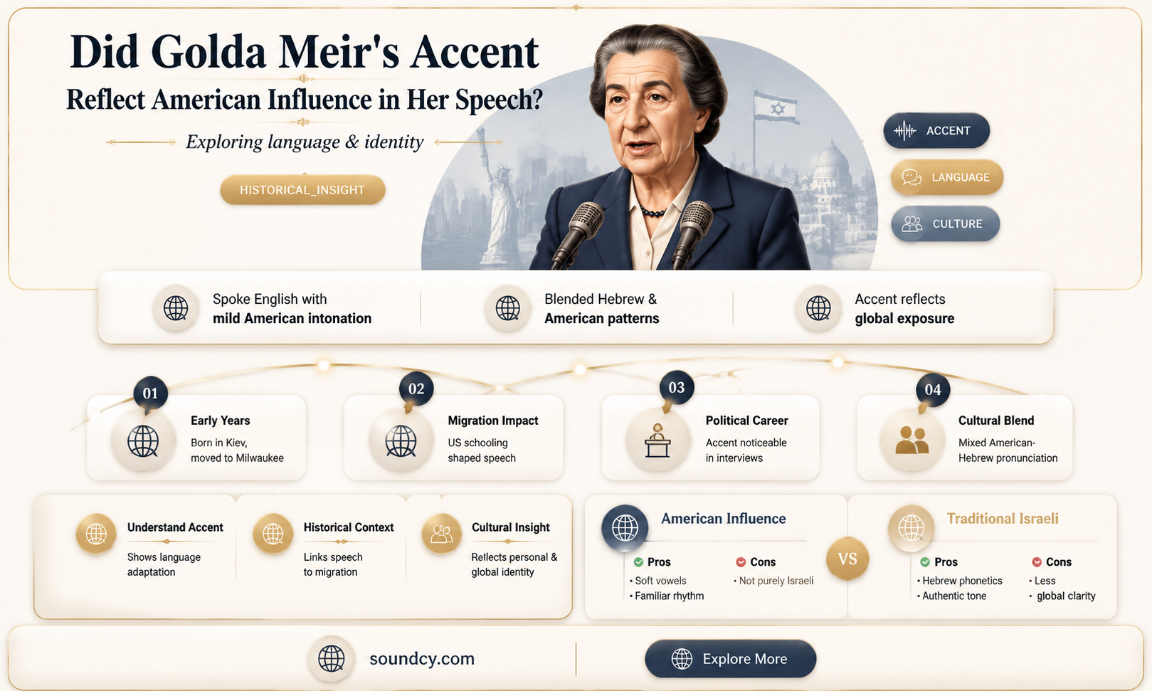 did golda meir sound american