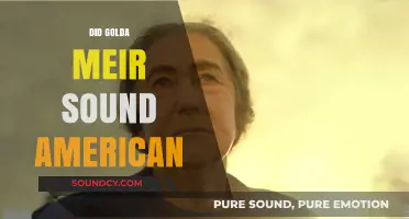 Did Golda Meir's Accent Reflect American Influence in Her Speech?