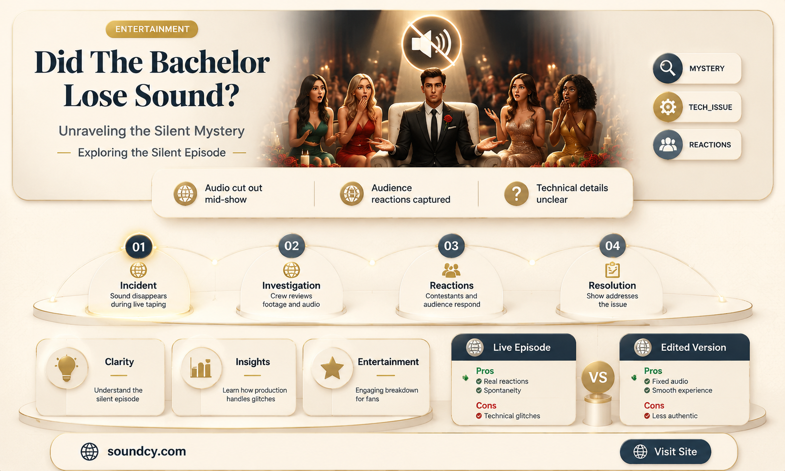 did the bachelor lose sound