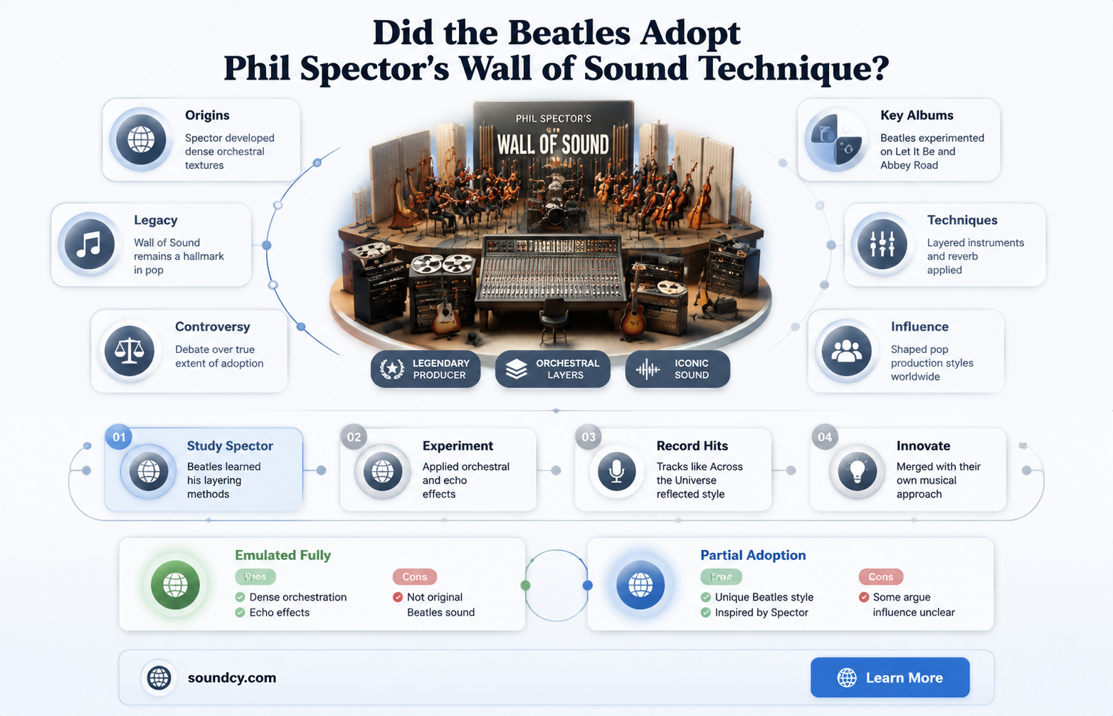 did the beatles emulate phil spectors wall of sound
