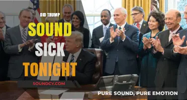 Trump's Voice Raises Health Concerns: Did He Sound Sick Tonight?