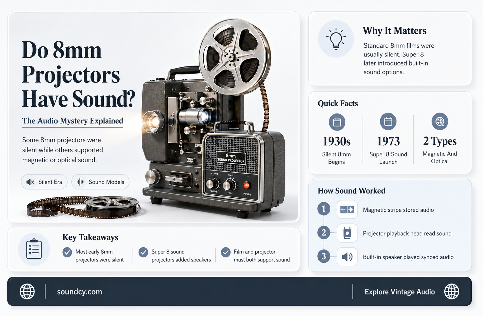 do 8mm projectors have sound