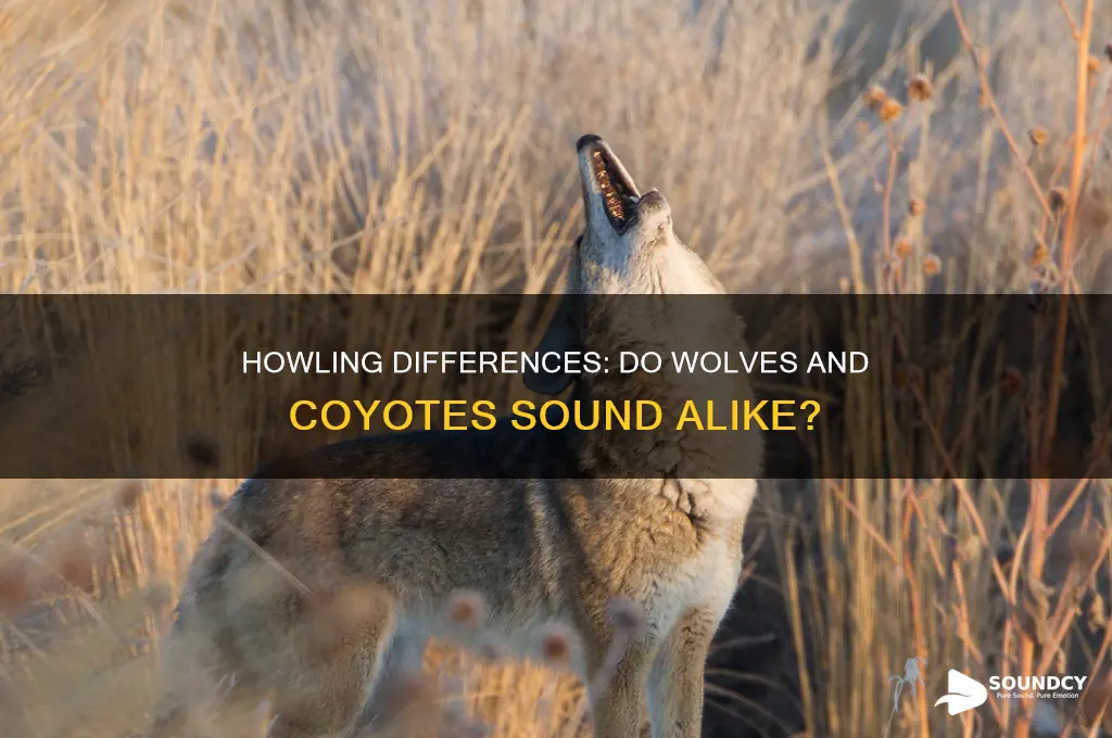 do a wolf and a coyote sound the same