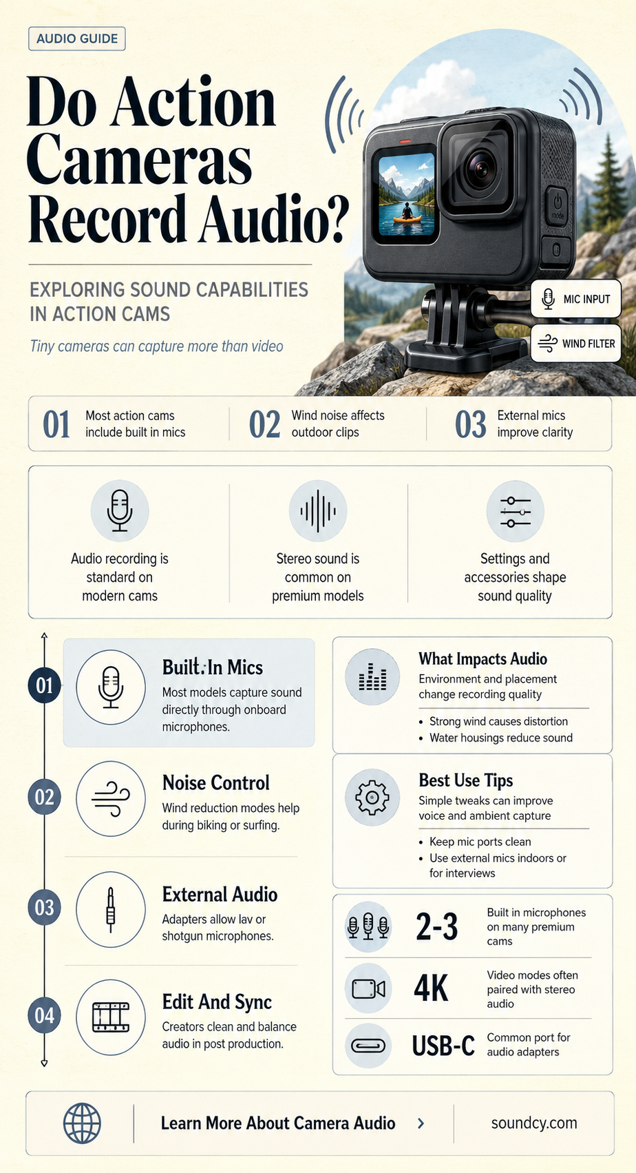 do action cameras have sound