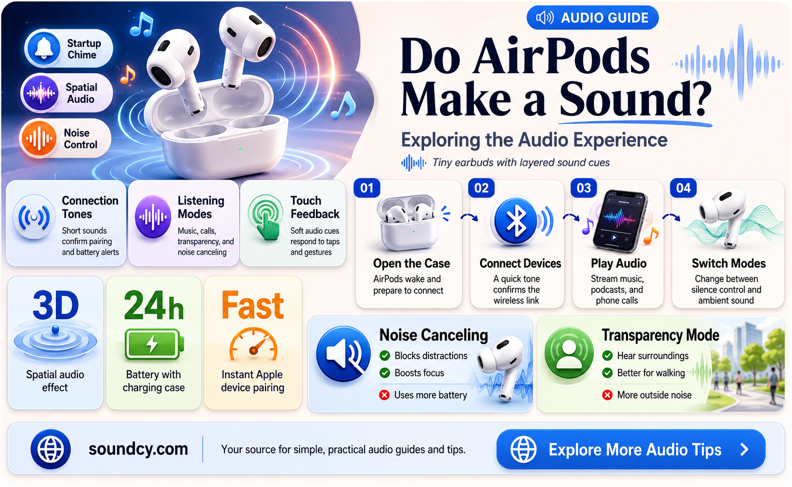 do airpods make a sound